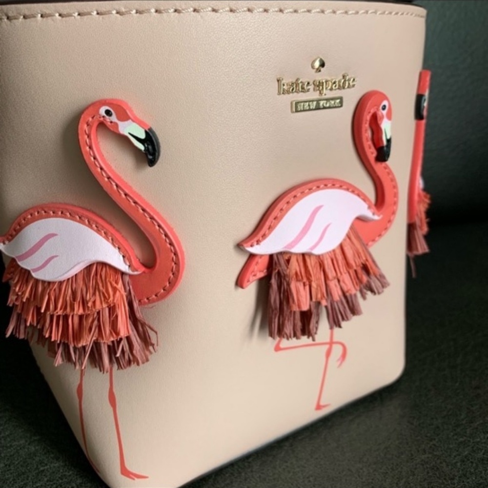 Kate Spade Flamingo Pippa Bucket Bag - Picture 8 of 8
